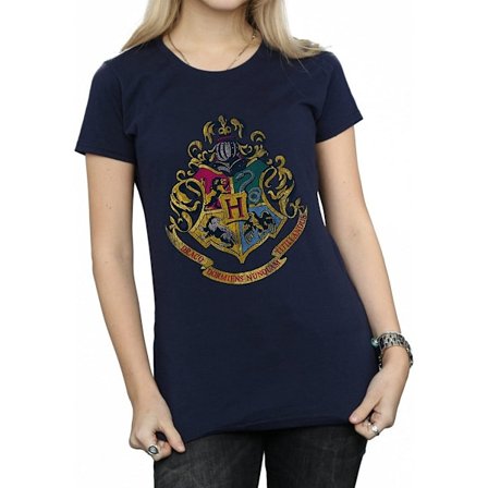 Harry Potter Dam/Kvinnor Hogwarts Hus Bomull Boyfriend T-S