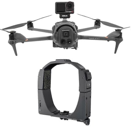 2025 Til DJI Mavic 4 Pro STARTRC Luft-Droppesystem Kaster Parabolisk med Udvidelsesbeslag (Sort)