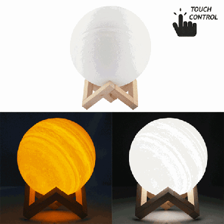 18cm Touch Control 3D-tryckt Jupiterlampa