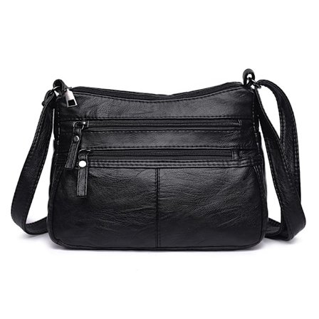 Vannmyk PU-skinnvesker og skuldervesker for kvinner Crossbody-veske Cross Body Messenger-vesker