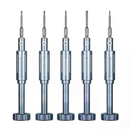 Skrutrekkersett, 5 stk Presisjon med magnetiske tupper for reparasjon, demontering og DIY-prosjekter