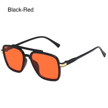 Tony Stark Solglasögon Iron Man Solglasögon SVART-RÖD