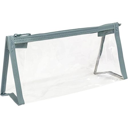 Gennemsigtigt penalhus Blå