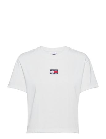 Tjw Tommy Center Badge Tee T-shirt Top Hvid Tommy Jeans