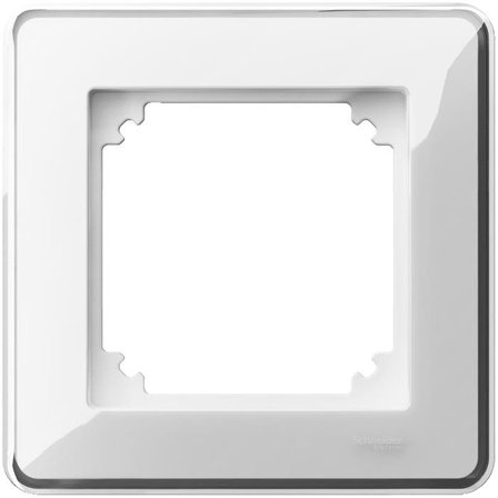 Schneider Electric Exxact Design Ramme transparent, med dekorinnlegg 1 rom, Strømbrytere & vegguttak