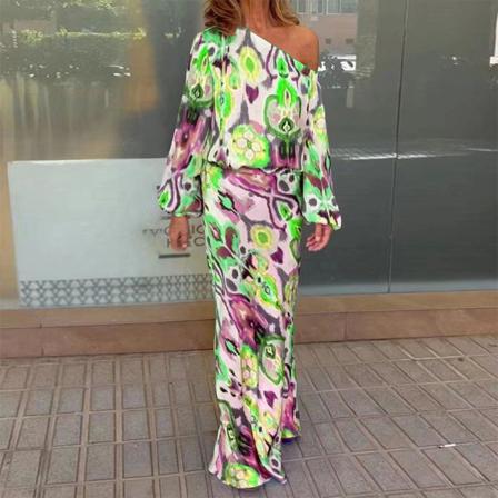 Dam Gradient Lounge Sets Off Shoulder Toppar Tvådelad Outfit