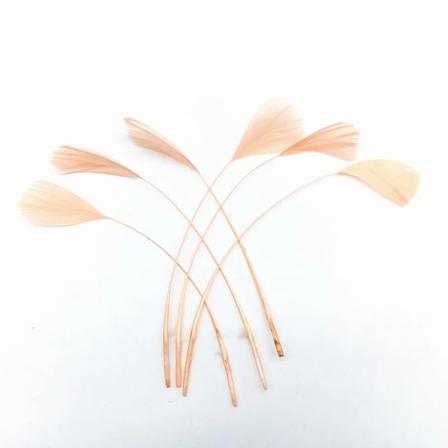 20 stk Gæssefjer DIY Drømmfang Dekoration Bryllup Tøj Hat Hovedbeklædning Fjer Håndværk Forsyninger Til Nålværk Tilbehør champagne 20PCS