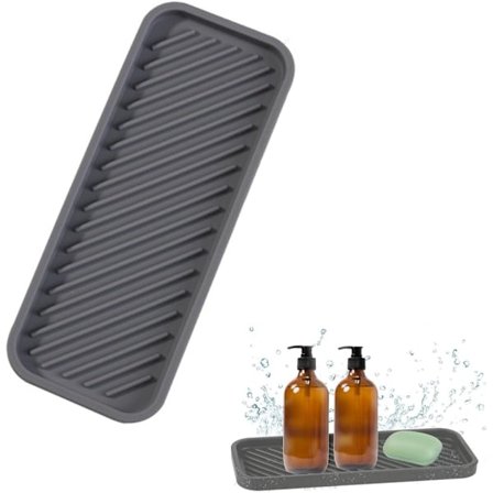 1 kpl Silikoninen saippuateline, Sienenpidike tiskialtaalle, Ekologinen sienenpidike keittiön ja kylpyhuoneen tasolle, Sienenpidike tiskialtaalle