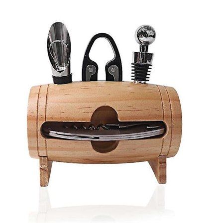 Proptrækker vinsæt med folieskærer, vinlufter, vakuumprop, vinkøler, gave til vinelskere