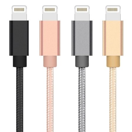 Extra Stark Laddningskabel iPhone Silver 2 Meter Silver 2 Meter