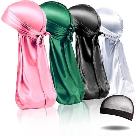4kpl Silk Durag, Silk Durag Miehille Naisille Waves, Silk Durag
