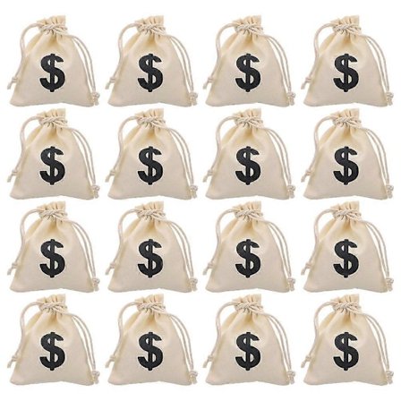 2025 16 stk. Pirat Skatte Møntpose Halloween Pirat Skattepose Guldmønter Pose