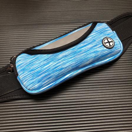 Menn kvinner Fanny Pack Midjeveske Vanntett Stor Kapasitet Multifunksjonell Utendørs Løping Sportstelefon Colorful blue 6-inch