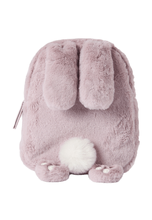 RIKIKI Ryggsäck i fuskpäls BUNNY Ryggsäckar Rosa ONESIZE