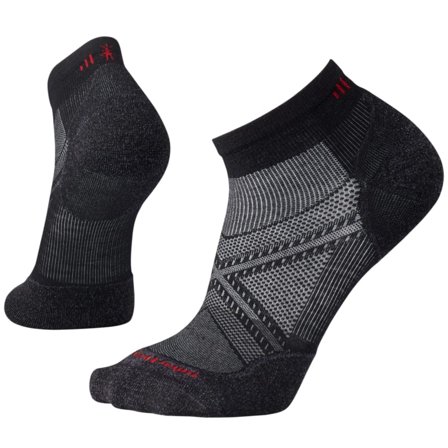 Smartwool Men's PhD Run Light Elite Low Cut Men workout socks Black M (38-41)