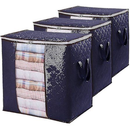 Tøjopbevaringspose 90l Stor Kapacitet Opbevaringspose Med Forstærkning