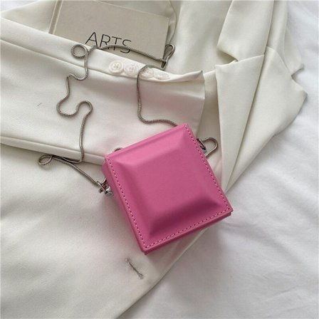 Kvinners sjokoladeboksveske, kvinners crossbody-veske, casual skuldertaske La