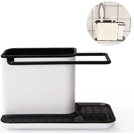 Köksredskapsförvaring Diskbänk Svamphållare Organisationshjälp Diskbänksorganisatör Köksredskapshållare för Diskbänken