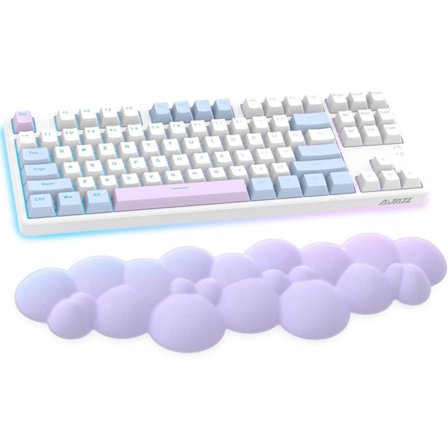 Pilvipehmeä ergonominen rannetuki 100 näppäimelle 87 näppäimelle 68 näppäimelle Näppäimistö Pu-materiaali Liukumaton kumialusta Muistivaahto 