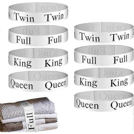 Sängklädesband | Organisatör för att vika lakan | Elastiska lakanband DIY garderobsorganisatör lakanband, lakanförvaring för garderob sovsal 