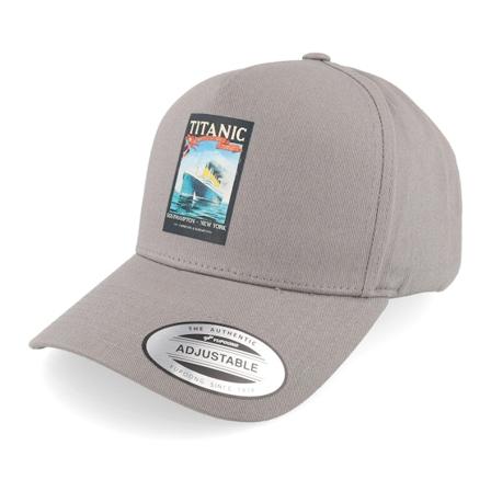 Public Domain - Titanic White Star Line A-frame Grey Adjustable Adjustable Grey Cap - @ Hatstore
