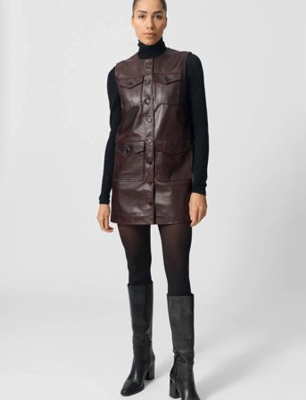 Lovechild 1979 Petrina Dress - Burgundy - 40