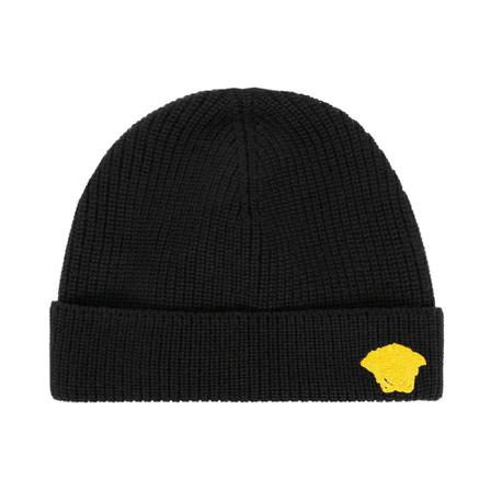 Versace Wool beanie Sort, unisex Accessories