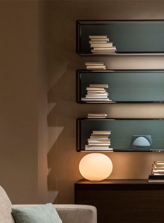 Glo-Ball Basic 1 bordlampe - hvit