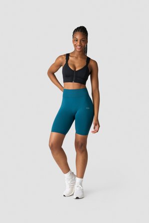 ICANIWILL - Define Seamless Biker Shorts Wmn Teal Blue - Kortbyxor - Dam - Träningskläder från ICIW