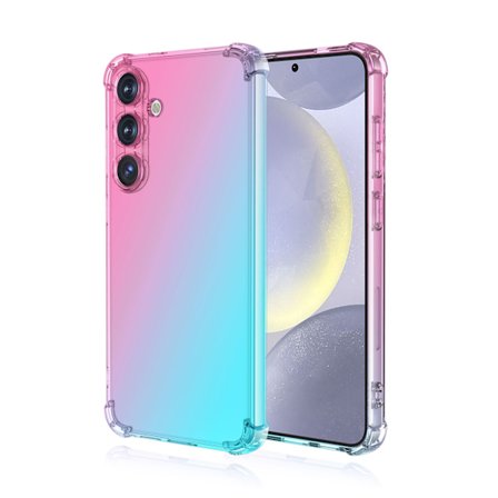 Samsung Galaxy S25 Plus Telefondeksel, Gradient, Støtsikkert (Rosa grønn)