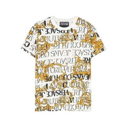 Versace, Baro tee wit Wit, Heren, Maat:XS