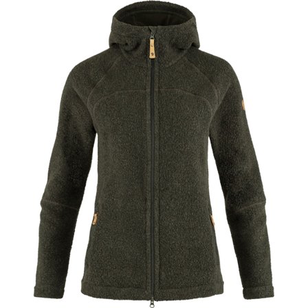 Fjällräven Women's Kaitum Fleece in Deep Forest, Wolle | Size: Large
