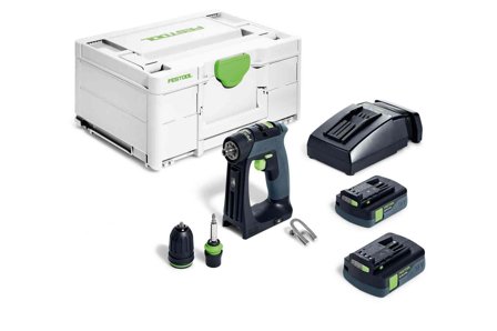 Festool CXS 18 C 3,0-Plus Skruvdragare med batteri och laddare, Maskiner