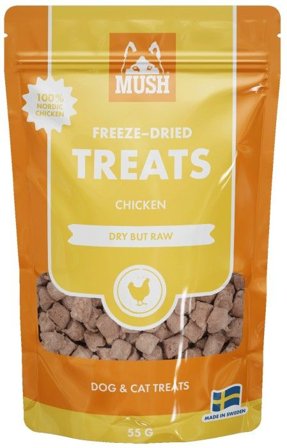 MUSH Treats Frystorkat Kyckling 55 g - MUSH