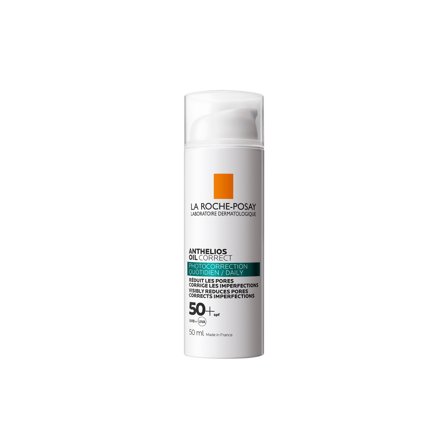 LA ROCHE-POSAY Crema solare Oil Correct SPF50+, trattamento foto-correttivo quotidiano 50ml - Crema solare corpo alta prot.