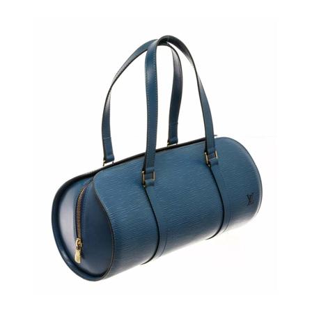 Louis Vuitton Vintage Pre-owned Louis Vuitton Blue Epi Leather Soufflot Shoulder Tas , Blauw , Dames , Maat: ONE Size Vintage Tassen