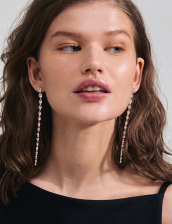 Pilgrim Reagan Crystal Earrings Gold-Plated - Gold - ONE SIZE