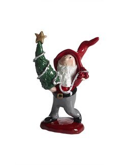 Juledekoration Tomtesson gran Rød
