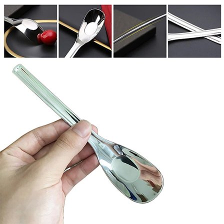 410/316 rustfrit stål Yuanbao ske uddybet suppe ske barn