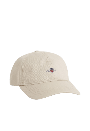 GANT Shield Cotton Twill Cap Kepsar Herr Beige ONESIZE
