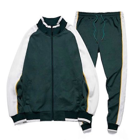 Mænds Activewear Full Zip Varmt Tracksuit Sportsæt Casual Sweat Suit
