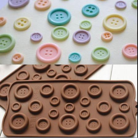 1x Diy-knappformad Chokladfondantform Form Molds