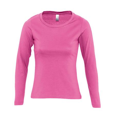 SOLS Dam/Kvinnor Majestic Långärmad T-shirt S Orkidé Rosa Orchid Pink S