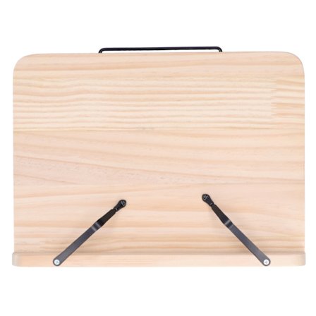 Bogstøtte Træ Display Sammenklappelig Justerbar Kogebogsholder til Hjemmekontor SkoleM