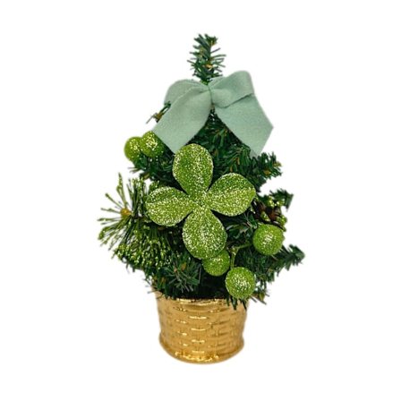 20 cm Bordplade Juletræ Kunstige Juletræer Have Tråd Mini Ornamenter Skrivebordstræer Plastik Mini Fyrretræ