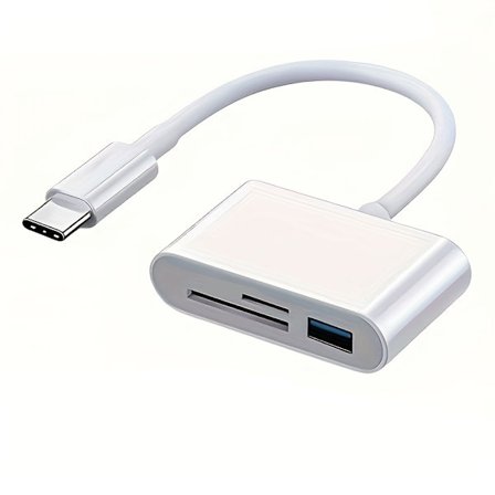 3-i-1 SD-kortlæser OTG-adapter 2.0/3.0 Port Kompatibel til MacBook Pro Laptop PC Kamera Mobiltelefoner