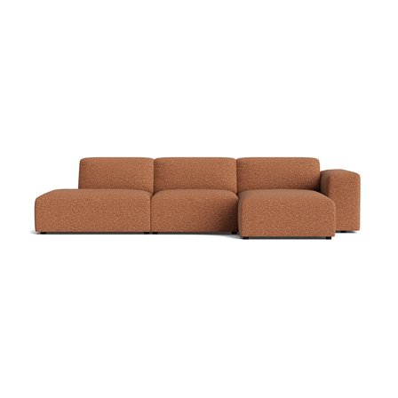 Soma chaiselong sofa, højrevendt | Open end - Puente Brun Terracotta - 336x147x75 - Sofa, chaiselong