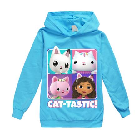 Barn Jenter Gabby Dollhouse Casual Hoody Sweatshirt Topp Light blue 140cm