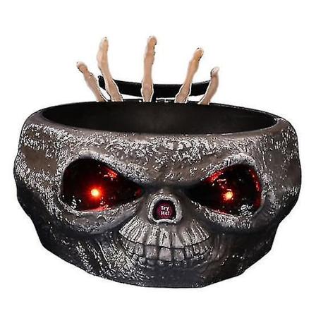 Halloween-karkkikulho hypp v n kallon kanssa - pelottava k sikoriste grey