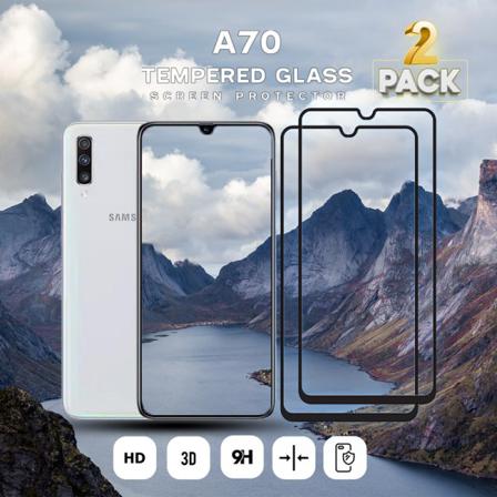 2 Pack Samsung Galaxy A70 - Härdat Glas 9h - Super Kvalitet 3d